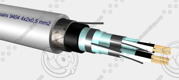 9400 cable instrumentation 9404 3d max - 9400 CABLE instrumentation Cable 9404 4x2x0,75 mm2 .max... by Cable Master